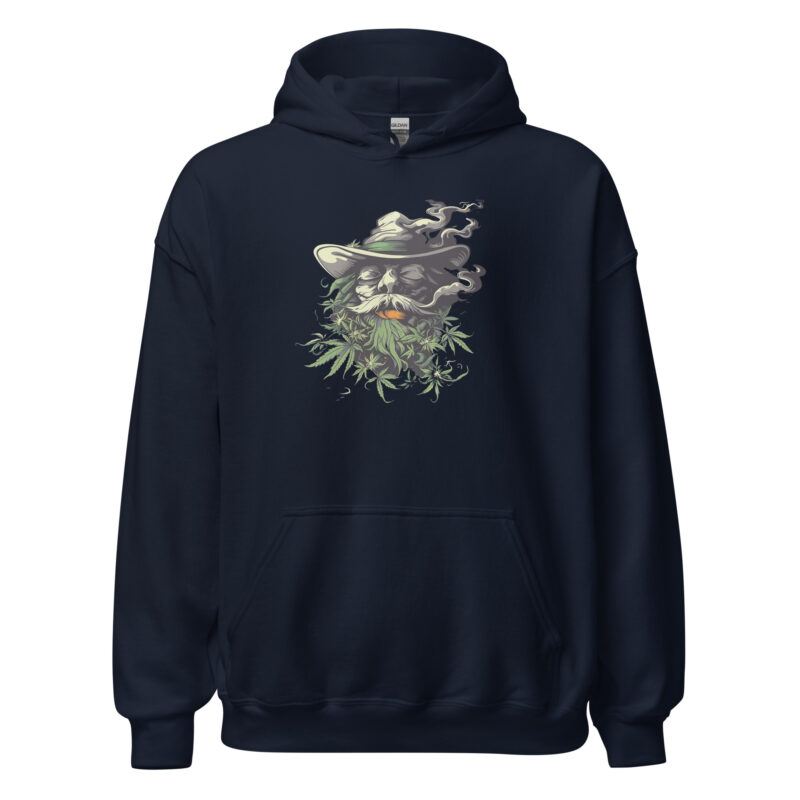 Smoking Wizard Unisex Hoodie - Image 3