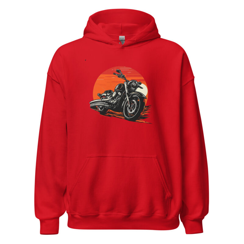 Vintage Motorcycle Unisex Hoodie - Image 3