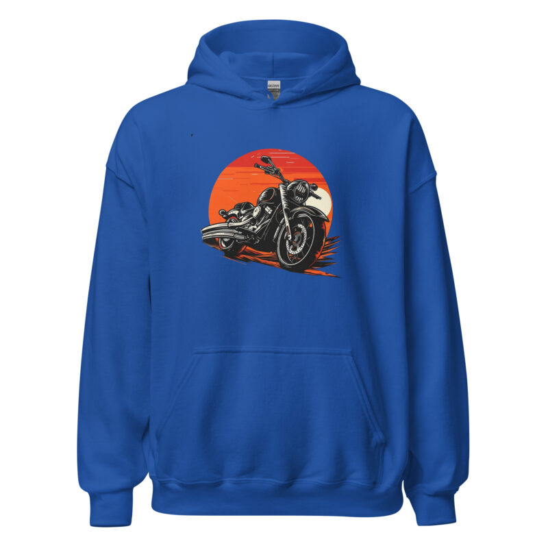 Vintage Motorcycle Unisex Hoodie - Image 4