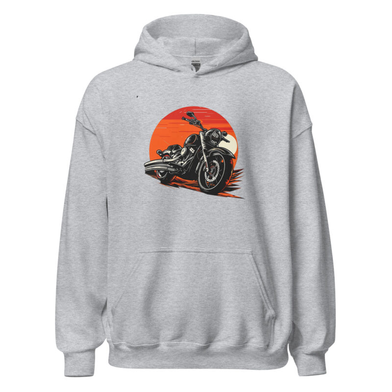 Vintage Motorcycle Unisex Hoodie - Image 5