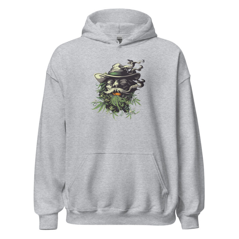 Smoking Wizard Unisex Hoodie - Image 4