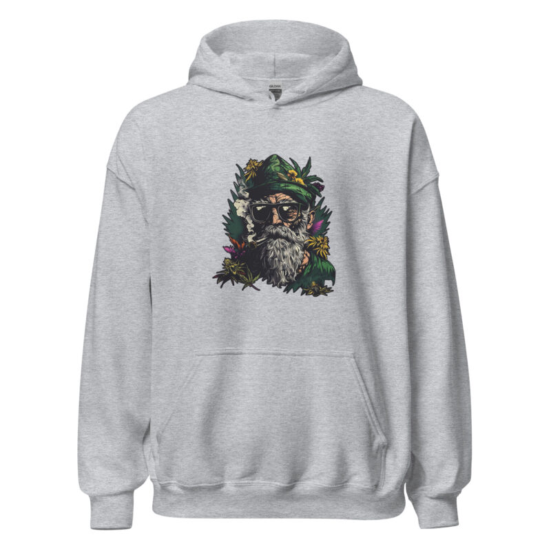 Hippie Bearded Man Unisex Hoodie - Image 3