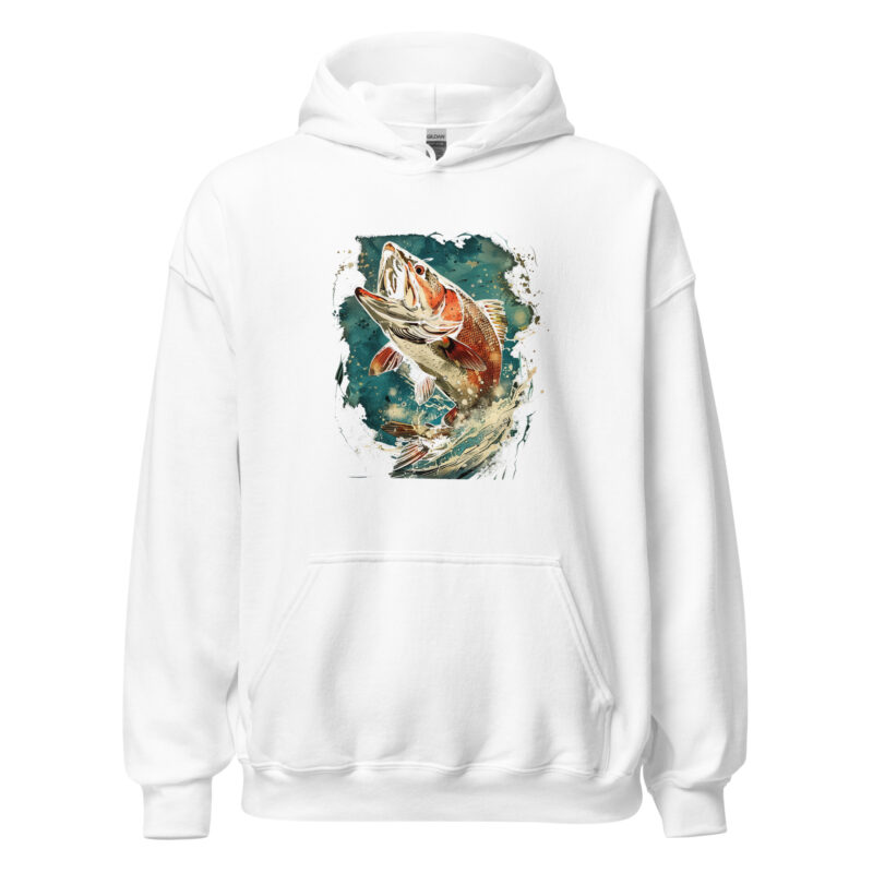 Jumping Salmon Unisex Hoodie - Image 5