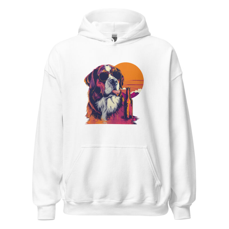 Saint Bernard Sunset Unisex Hoodie - Image 7