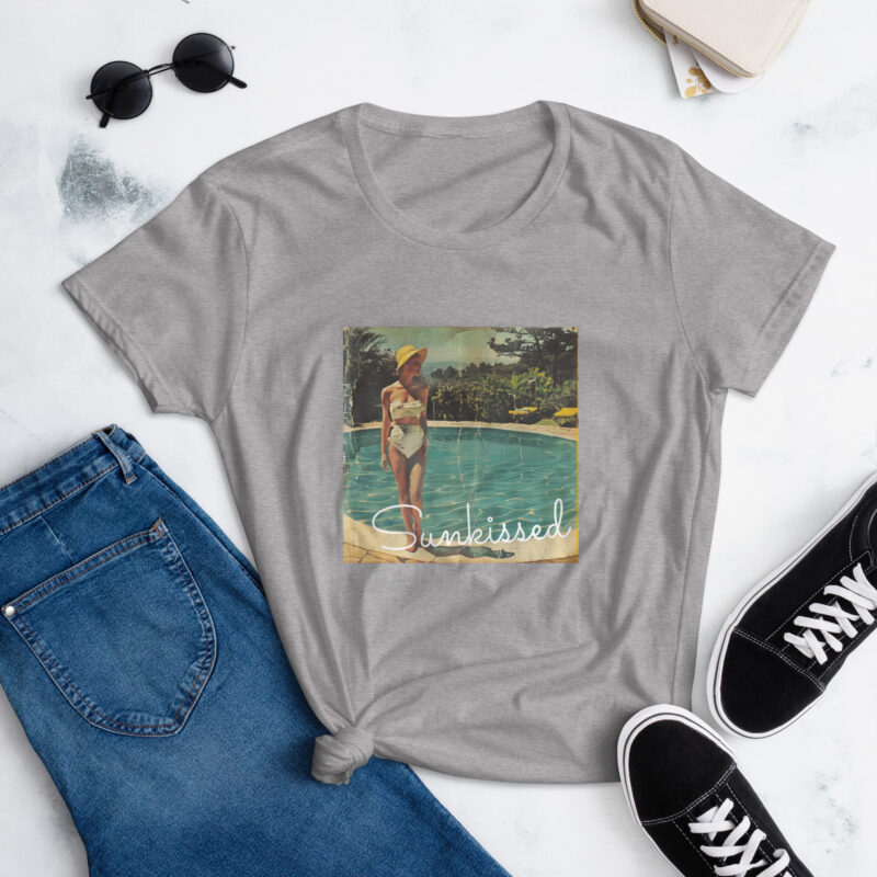 Vintage Poolside Graphic Tee – Sunkissed Design - Image 2