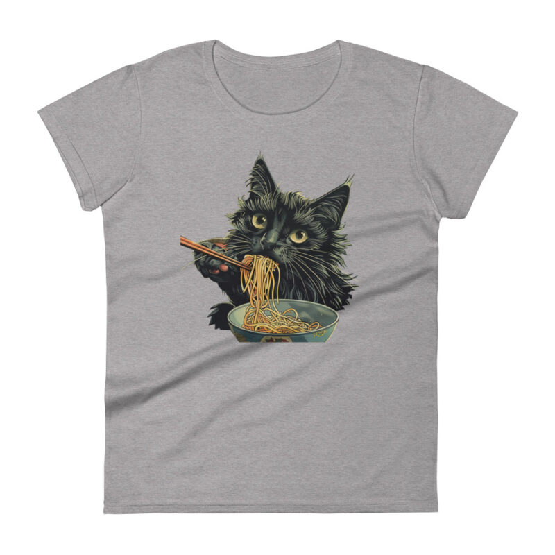 Black Cat Ramen Women’s T-Shirt