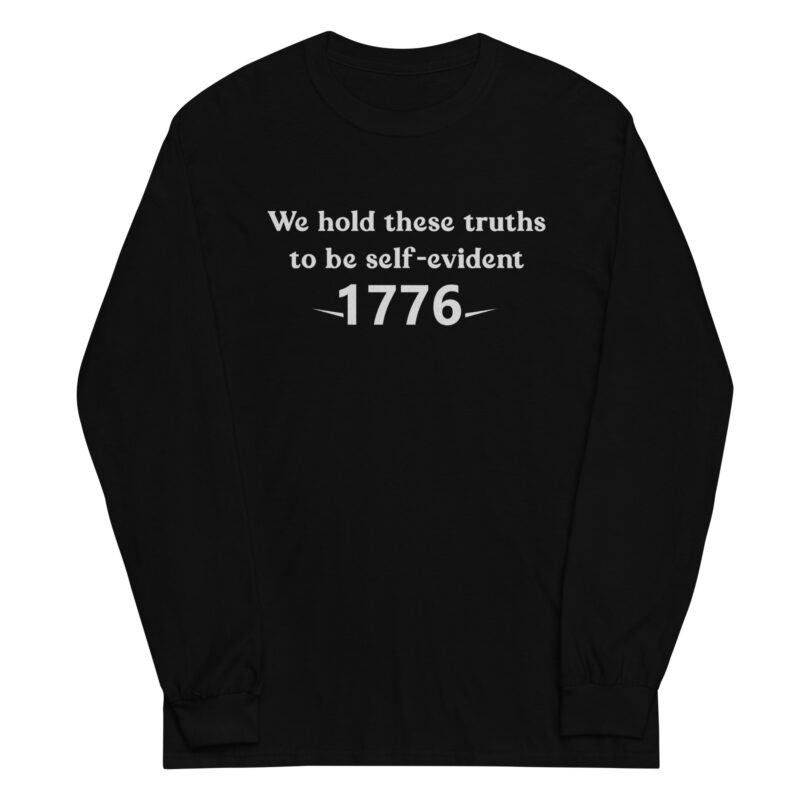 1776 Declaration of Truths Men’s Long Sleeve Tee - Image 2