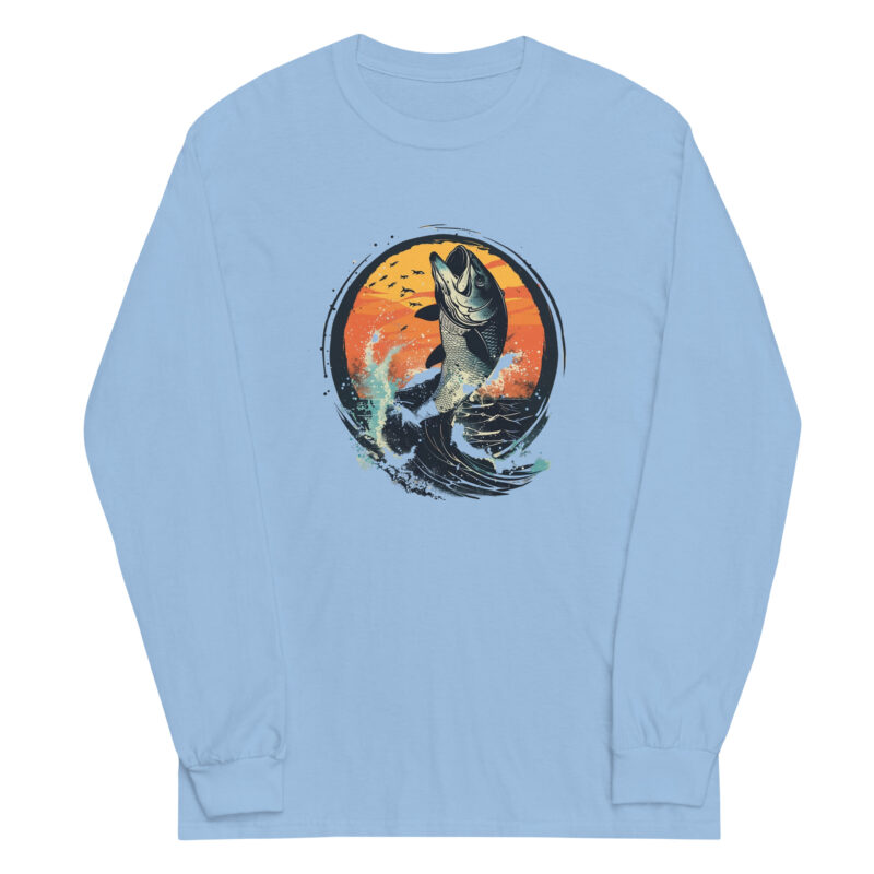 Sunset Bass Splash Long Sleeve Tee