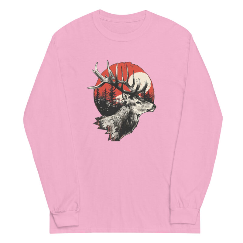 Majestic Deer and Sunset Long Sleeve Tee - Image 5