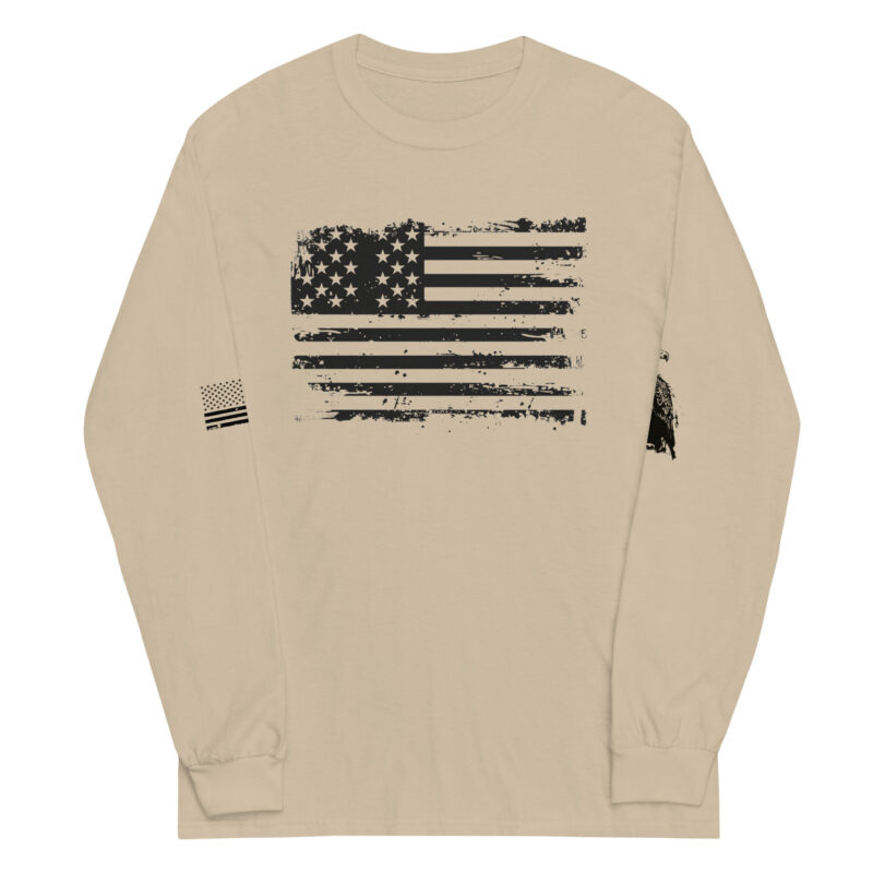 American Flag Patriotic Long Sleeve Tee - Image 3