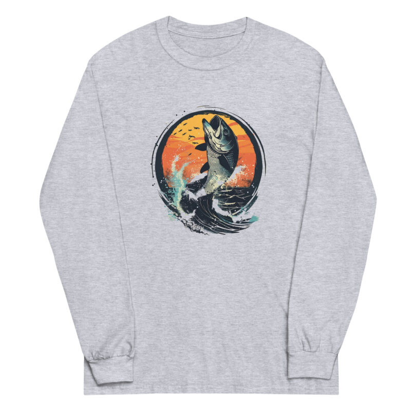 Sunset Bass Splash Long Sleeve Tee - Image 2