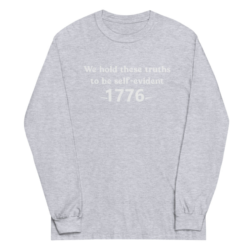 1776 Declaration of Truths Men’s Long Sleeve Tee - Image 6