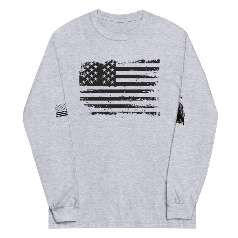 American Flag Patriotic Long Sleeve Tee