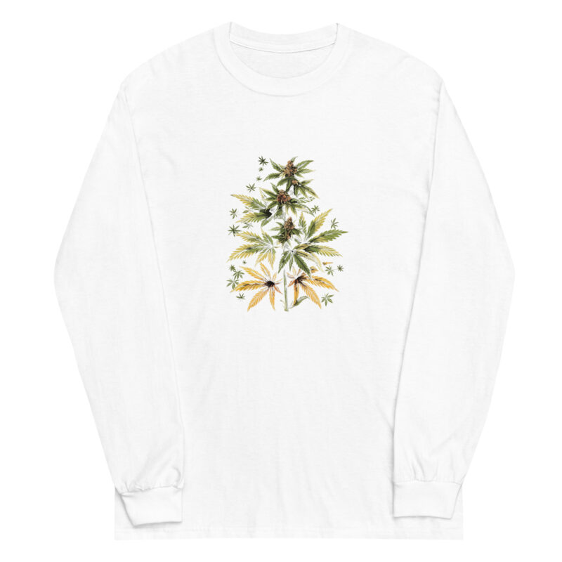 Botanical Cannabis Men’s Long Sleeve Tee - Image 5