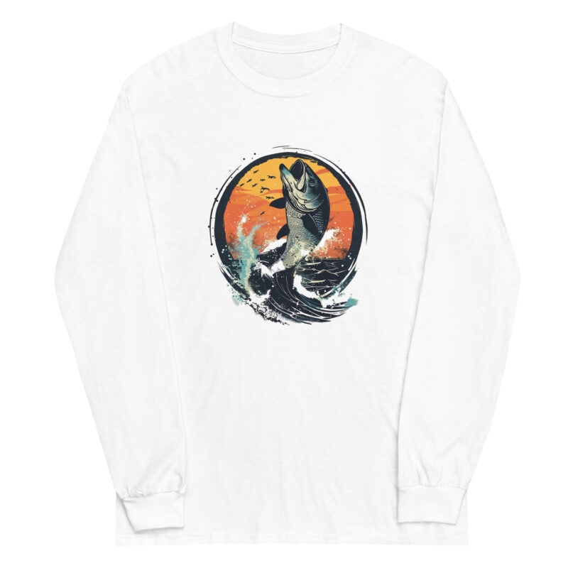 Sunset Bass Splash Long Sleeve Tee - Image 5