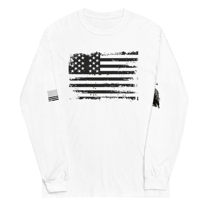 American Flag Patriotic Long Sleeve Tee - Image 4