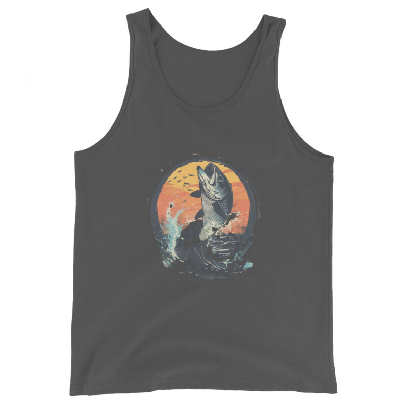 Sunset Bass Splash Men's Tank Top - Image 2