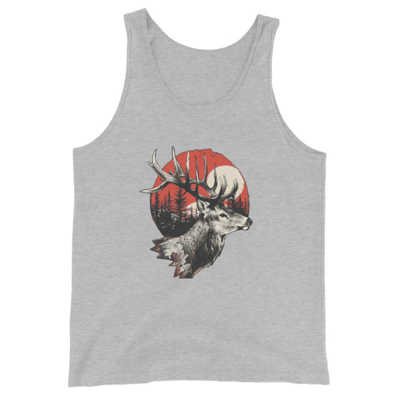 Majestic Deer Sunset Men's Tank Top - Image 4