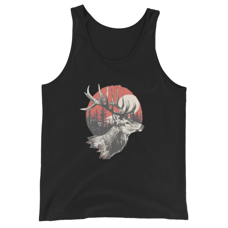 Majestic Deer Sunset Men's Tank Top - Image 2