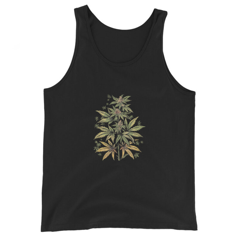 Botanical Cannabis Men's Tank Top - Image 2