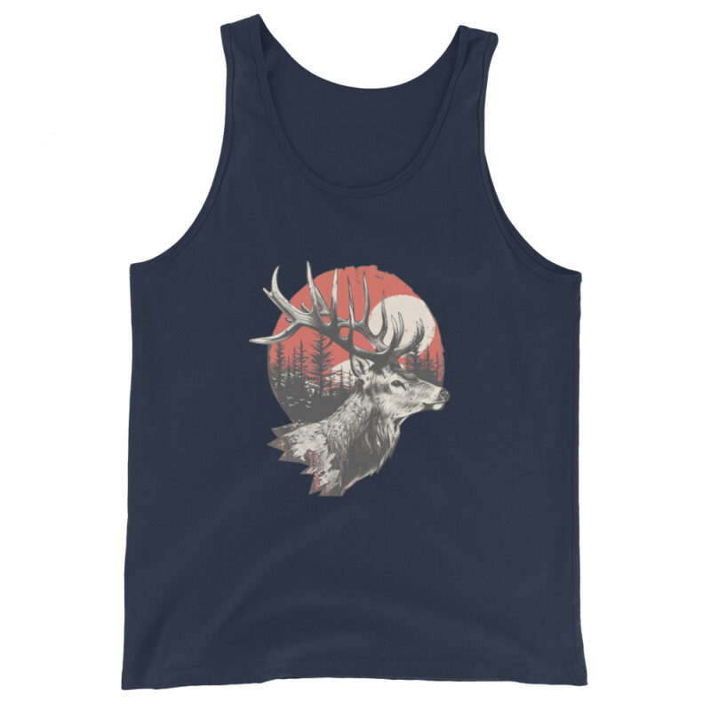 Majestic Deer Sunset Men's Tank Top