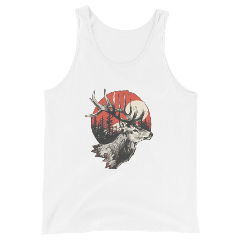 Majestic Deer Sunset Men's Tank Top - Image 6