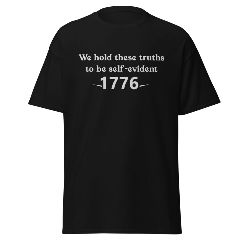 1776 Declaration Quote Men’s T-Shirt - Image 3