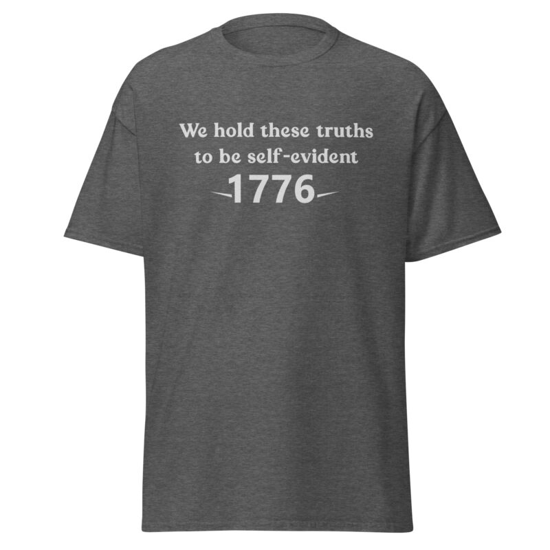 1776 Declaration Quote Men’s T-Shirt - Image 5