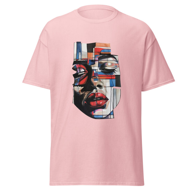 Modern Abstract Face Graphic Men’s T-Shirt - Image 6