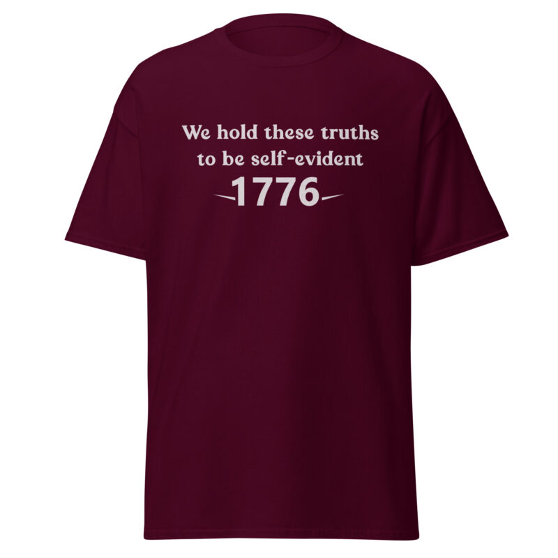 1776 Declaration Quote Men’s T-Shirt - Image 2