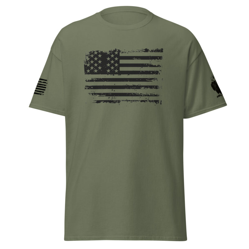 American Flag Patriotic Men's T-Shirt - Image 4