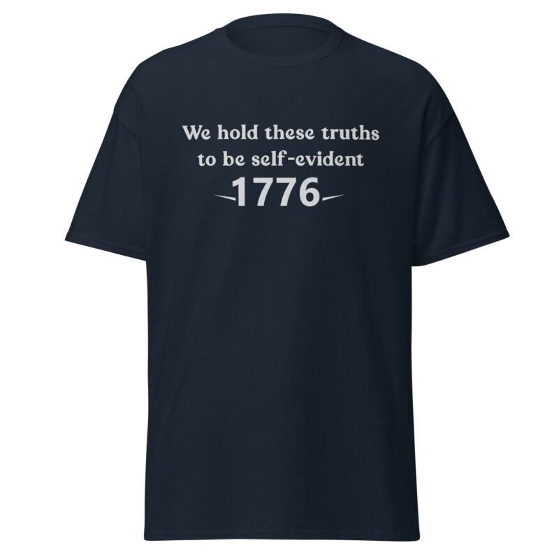 1776 Declaration Quote Men’s T-Shirt - Image 4