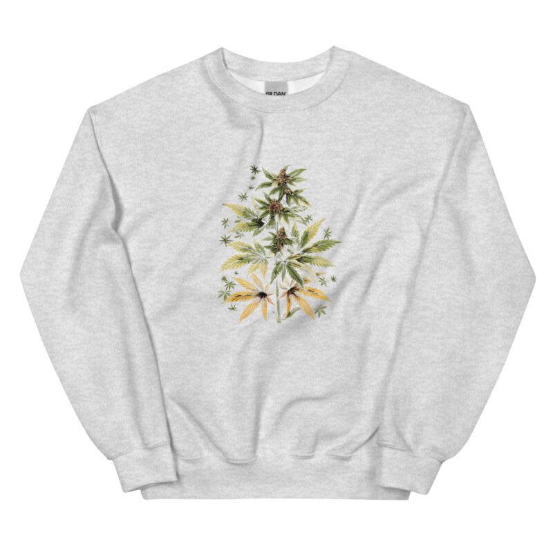 Botanical Cannabis Unisex Sweatshirt - Image 4