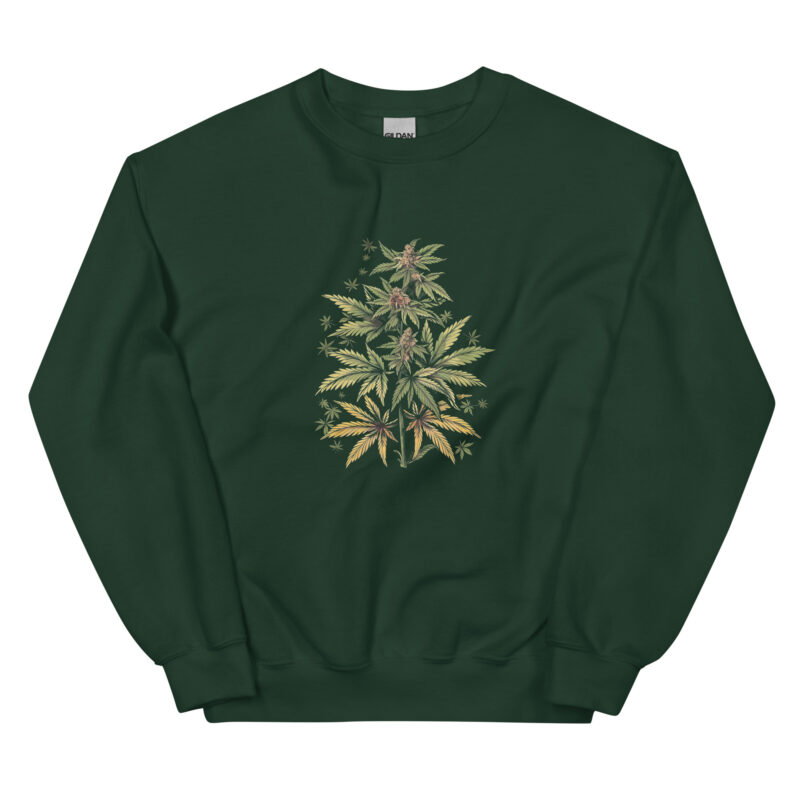 Botanical Cannabis Unisex Sweatshirt - Image 3