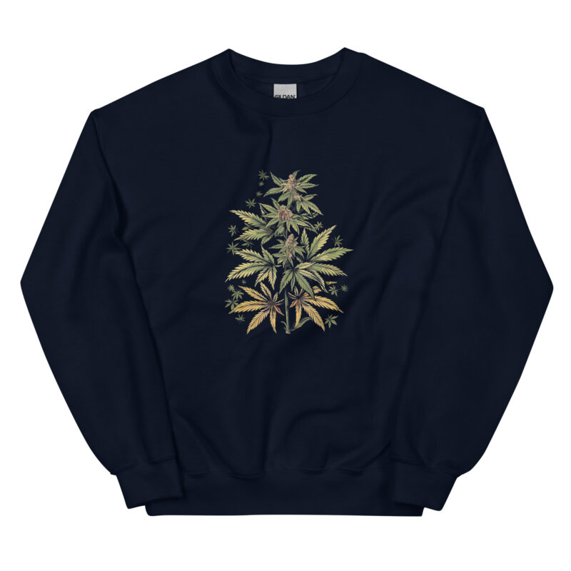 Botanical Cannabis Unisex Sweatshirt - Image 2