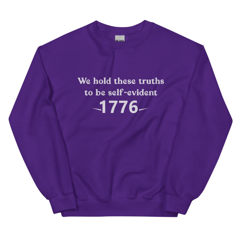 1776 Declaration Quote Unisex Sweatshirt - Image 3