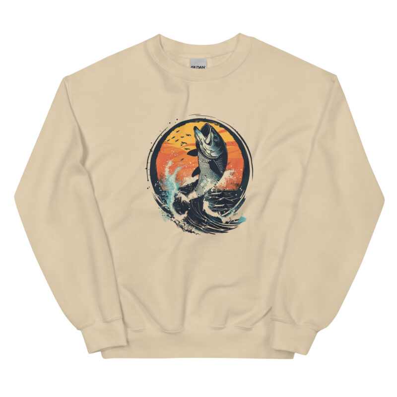 Sunset Bass Splash Unisex Sweatshirt