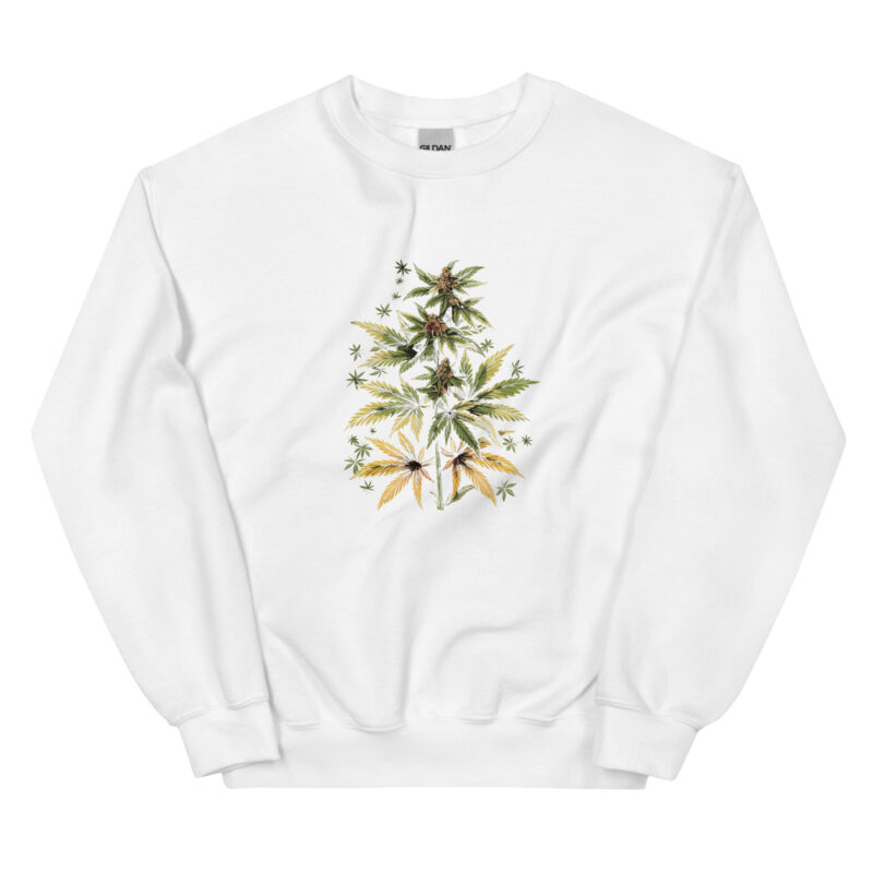 Botanical Cannabis Unisex Sweatshirt - Image 5