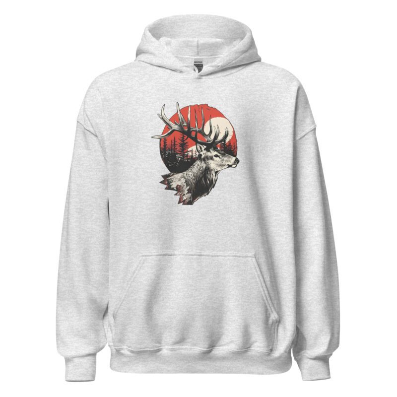 Majestic Deer Sunset Unisex Hoodie - Image 10