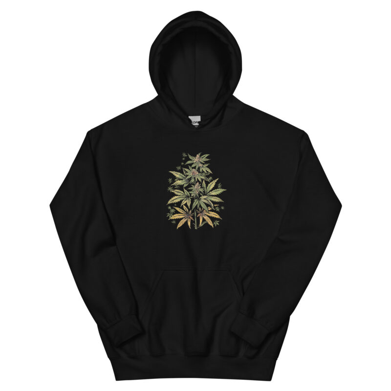 Botanical Cannabis Unisex Hoodie - Image 2