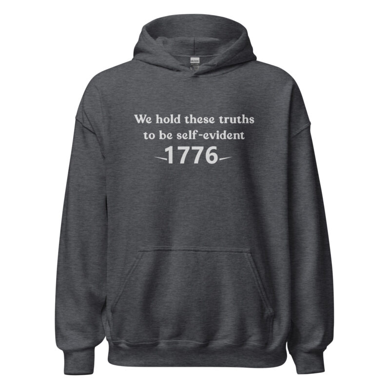 1776 Declaration Quote Unisex Hoodie - Image 6