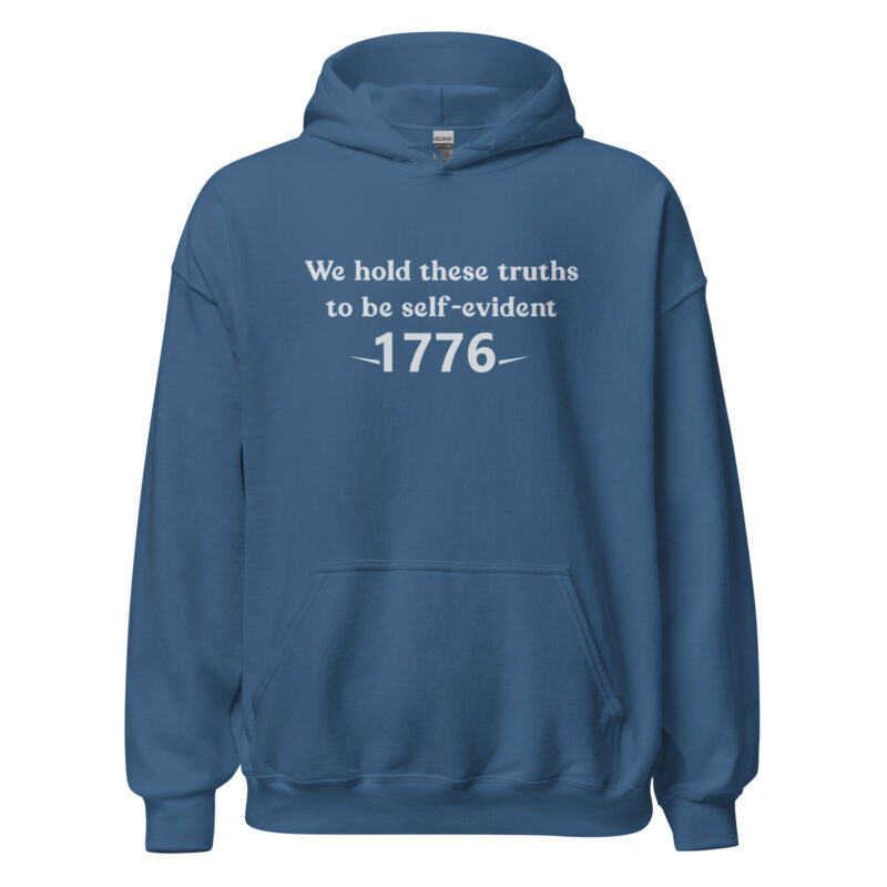 1776 Declaration Quote Unisex Hoodie - Image 9