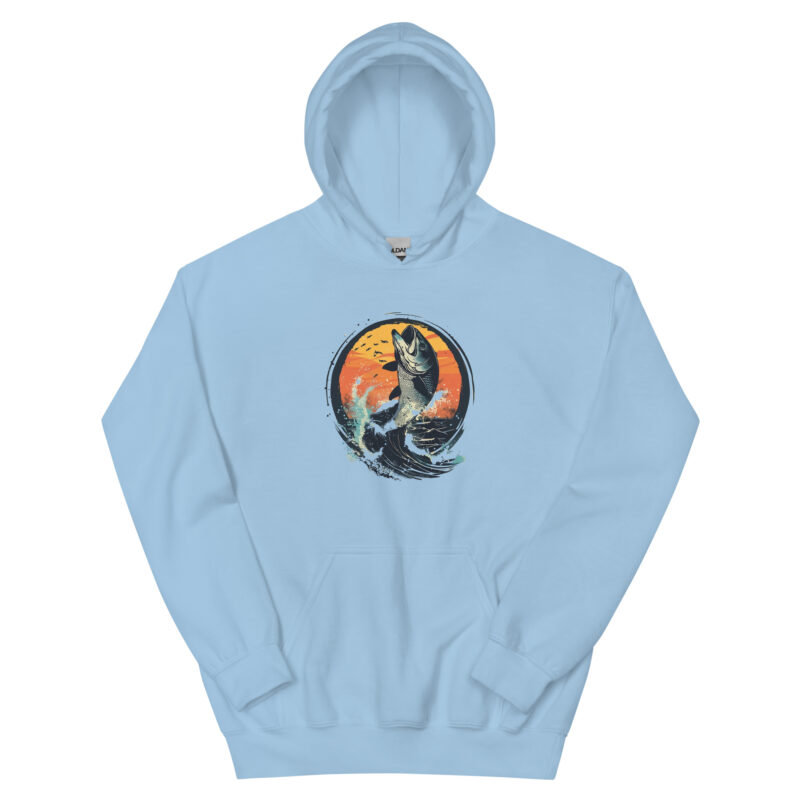 Sunset Bass Splash Unisex Hoodie - Image 4