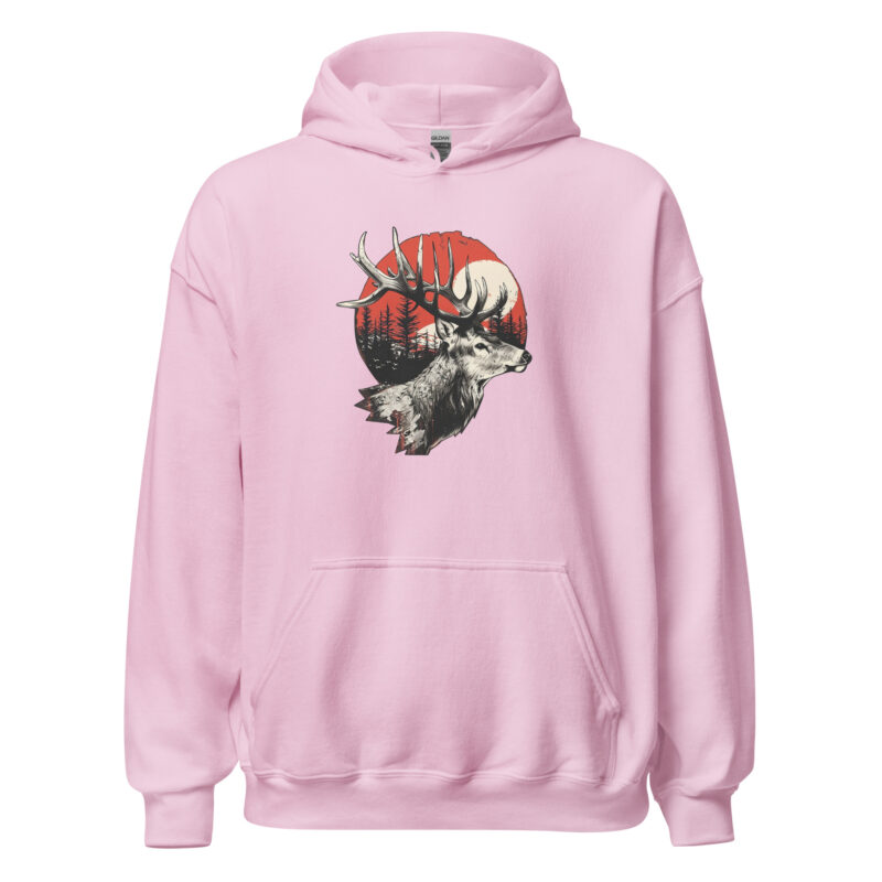 Majestic Deer Sunset Unisex Hoodie - Image 9