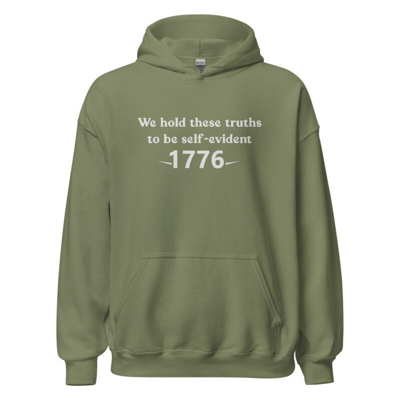 1776 Declaration Quote Unisex Hoodie