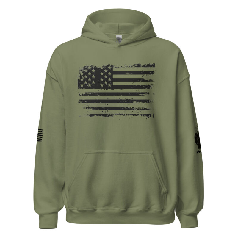 American Flag Patriotic Unisex Hoodie - Image 2