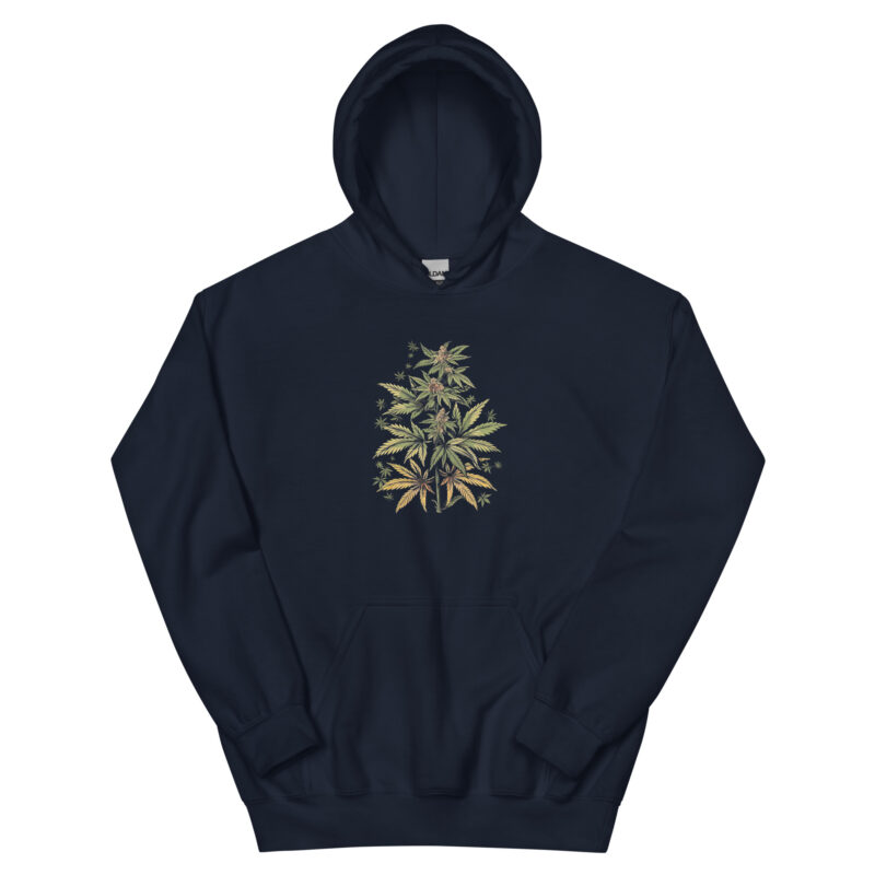 Botanical Cannabis Unisex Hoodie - Image 3