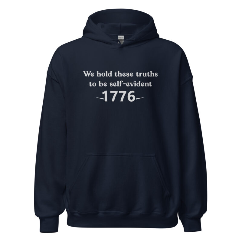 1776 Declaration Quote Unisex Hoodie - Image 3