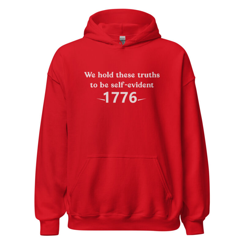 1776 Declaration Quote Unisex Hoodie - Image 5