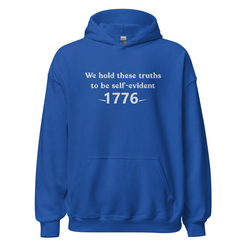 1776 Declaration Quote Unisex Hoodie - Image 7